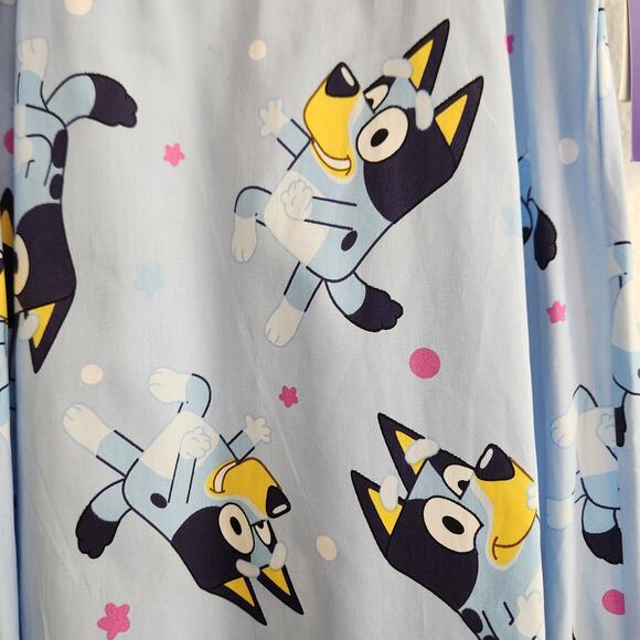 Bluey Girl's Size 14/XL Light Blue Character Print Puff Short Sleeve Dress NWT - Picture 2 of 3